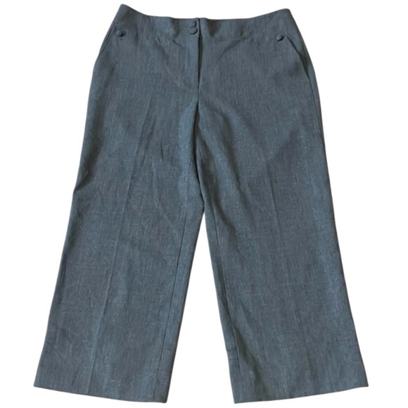 Ann Taylor Margo cropped trousers Gray Womens 2 Neutral Business casual Career - Picture 1 of 14